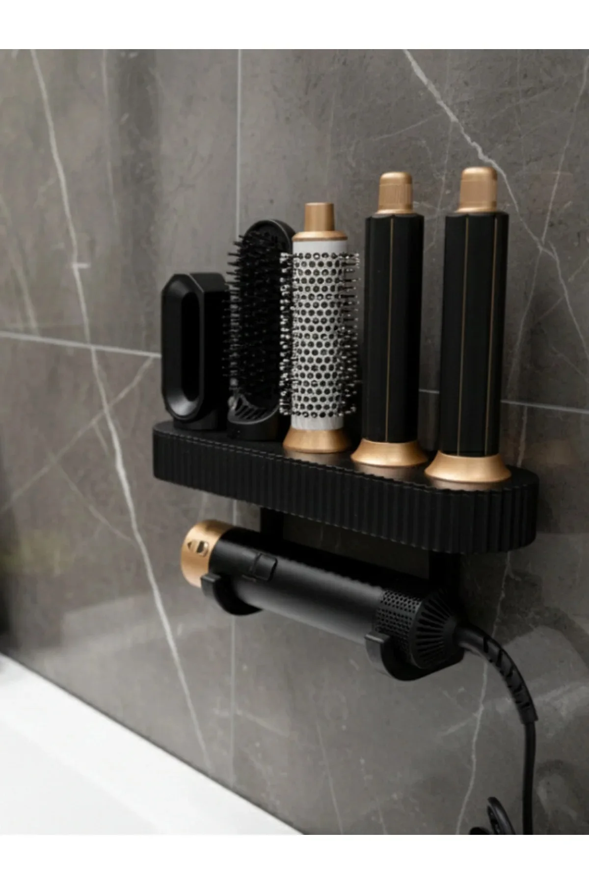 Multi-Styler Metal Saç Şekillendirme Standı - Duvara Monte